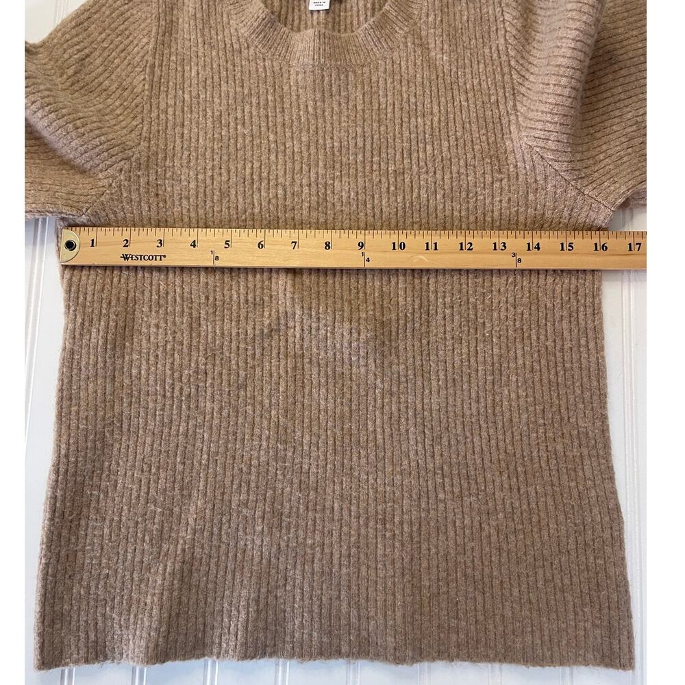 J Crew Balloon Sleeve Wool Blend Crew Neck Sweater Extra Soft Size Womens Medium - Picture 5 of 8